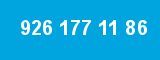 926 177 11 86 926 177 11 86